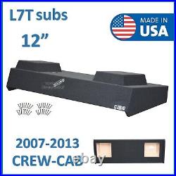 Chevy Silverado Crew-Cab 07-2013 12 Sub Box Subwoofer Enclosure For Kicker L7T