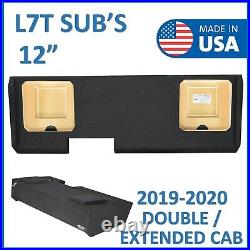 Chevy Silverado DOUBLE CAB 2019-2020 12 Sub Box Subwoofer Enclosure Solo Baric
