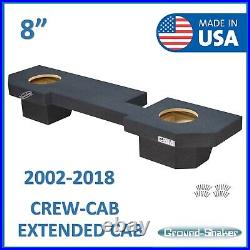 Dodge Ram Crew Cab & Extended Cab 2002-2018 8 Dual Sub Box Subwoofer Enclosure