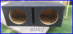 Double 12 inch Carpeted Subwoofer box. Dual 12 Inch car speaker Enclosure