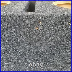 Double 12 inch Carpeted Subwoofer box. Dual 12 Inch car speaker Enclosure