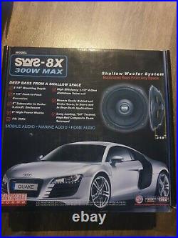 Earthquake Sound SWS-8X 8-Inch Under-The-Seat Subwoofer bmw speaker pair x2