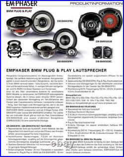 Emphaser EM-BMWSUB2 under-Seat Subwoofer 1 Pair Compatible With BMW Vehicle