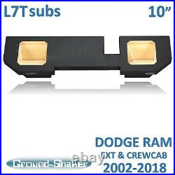 Fits Dodge Ram Extended Cab For Kicker L7T 10 Dual Sub Box Subwoofer Enclosure