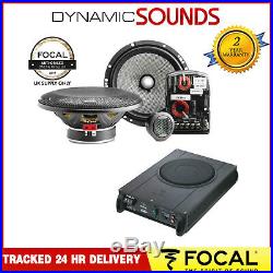Focal Access Series 2-Way Car Speakers with 20cm 8 Under Seat Active Subwoofer