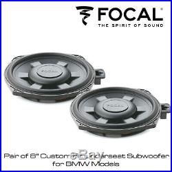 Focal IFBMW-SUB BMW 1 3 5 Series X1 8 Underseat Factory Fit Car Subwoofer PAIR