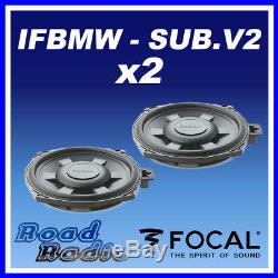 Focal IFBMW-SUB V. 2 8 BMW 1, 3 Serires X1 Custom Fit Underseat Car Sub (PAIR)