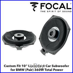 Focal ISUB BMW 4 Custom Fit 10 UnderSeat Car Subwoofer for BMW (Pair) 360W