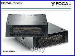 Focal ISUB TWIN Subwoofer under-Seat Stable Subwoofer 2 x 200 Watt 2 Piece