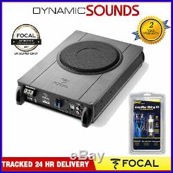 Focal iBus 20 8 20cm Active Under Seat Amplified Subwoofer 150W + Wiring Kit