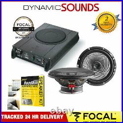 Focal iBus 2.1 UnderSeat Active Subwoofer 2.1 System + 165AC 2Way Coax Speakers
