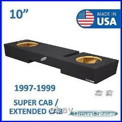 Ford F150 Extended cab / Super Cab 1997-1999 10 Sub box Subwoofer Enclosure