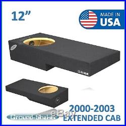 Ford F-150 Extended Cab 2000-2003 12 Single Sub Box Subwoofer Enclosure