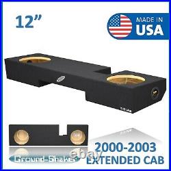 Ford F-150 Extended Cab Truck 2000-2003 12 Dual Sub Box Subwoofer Enclosure