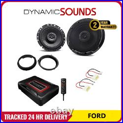 Ford Transit Custom 2012-2021 6.5 Front Door Speakers Under Seat Subwoofer Kit