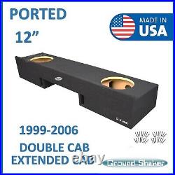 Gmc Sierra Extended Cab 1999-2006 12 Dual Ported Sub Box Subwoofer Enclosure