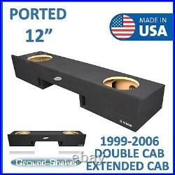 Gmc Sierra Extended Cab 1999-2006 12 Vented Ported Sub Box Subwoofer Enclosure