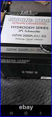 Ground Zero Hydrogen GZHW 20XSPL-D1 Sub 20cm 8 Inch SPL Subwoofer 700w RMS