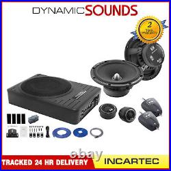 Hi-Efficiency 6.5 2-Way Component Speakers 10 Underseat Subwoofer BL-165RS-SUB
