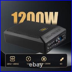 Hikity 69 Active Underseat ultra-thin Subwoofer Bass Box Enclosure + Amp 1200W