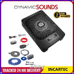 InCarTec RECOIL SL1789 8 550W Slim Amplified Under-Seat Subwoofer + Wiring Kit