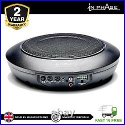 In Phase USW10 300W Underseat Subwoofer with Wiring Kit and BassRemote