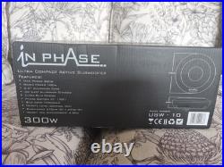 In Phase USW10 Ultra Compact Active Underseat Subwoofer Brand New Boxed