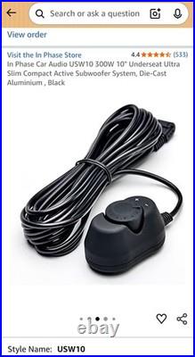 In Phase USW10 Ultra Compact Active Underseat Subwoofer Brand New Boxed