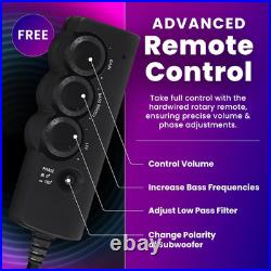 In Phase USW300 300W Underseat Subwoofer Active Car Subwoofer with Built-In Am