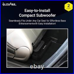 In Phase USW300 300W Underseat Subwoofer Active Car Subwoofer with Built-in