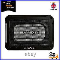 In Phase USW300 300W Underseat Ultra Slim Compact Active Subwoofer