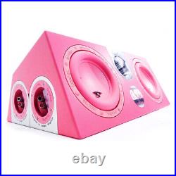 In Phase XTP208 2000W double 8 subwoofer in custom pink enclosure
