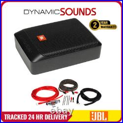 JBL 200 Watt Ultra-Compact Car Audio Under Seat Powered Subwoofer & Wiring Kit
