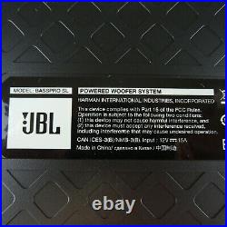 JBL BassPro SL 8 Compact Powered Under-Seat Subwoofer Enclosure New
