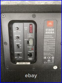 JBL Stage 800BA 8 200W Active Subwoofer + JSD-520 Car Stereo Bundle Deep Bass