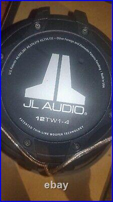 JL Audio 12TW1-4 12 Shallow Mount Subwoofer 4 ohm 300w RMS in Sealed Enclosure