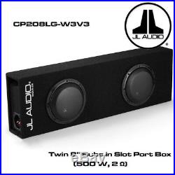 JL Audio CP208LG-W3V3 Twin 8 Subwoofers in Slot Port Enclosure (500 W, 2)