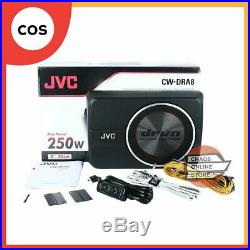 JVC CW-DRA8 8 (20cm) DRVN Series 250W Compact Powered Underseat Car Subwoofer