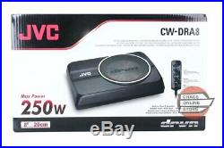JVC CW-DRA8 8 (20cm) DRVN Series 250W Compact Powered Underseat Car Subwoofer