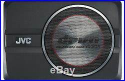 Jvc Cw-dra8 250w Max 8 Car Under Seat Super Slim Powered Subwoofer Enclosed
