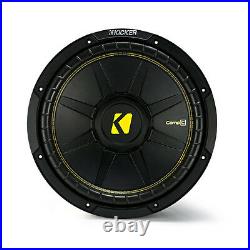 KICKER 44CWCS124 12 Inch 600W Subwoofers + For Dodge Ram Quad'02-New Box