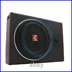 KUERLE 8'' 600W Active Under Seat Car Subwoofer Audio Speaker Stereo Powered