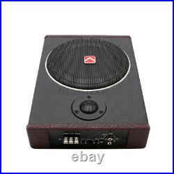 KUERLE 8'' 600W Active Under Seat Car Subwoofer Audio Speaker Stereo Powered Amp