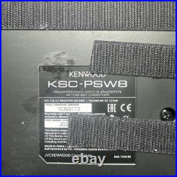 Kenwood KSC-PSW8 250W MAX 150W RMS SINGLE 8 Under Seat Powered Subwoofer I USED