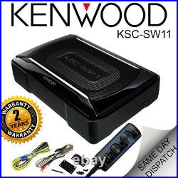 Kenwood KSC-SW11 Compact Active Amplified Under Seat Powered Subwoofer 150W