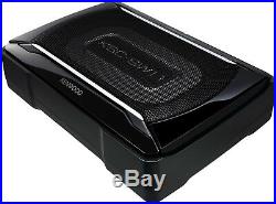 Kenwood KSC-SW11 Underseat Subwoofer Built-In Amplifier 150W Wired Remote RCA