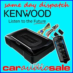 Kenwood Ksc-sw11 150 Watt Compact Under Seat Active Subwoofer Free Wiring Kit
