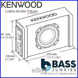 Kenwood PA-W801B 8 400 Watts Active Amplified Subwoofer Slot Ported Bass Box