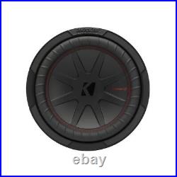 Kicker Audio CompR 10 Subwoofer Dual Voice Coil 4 Ohm Black/Silver/Red