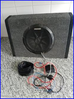 Kicker BassStation Enclosed Subwoofer Integrated AMP In-car Audio SUB